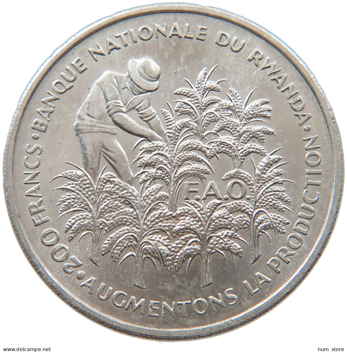 RWANDA 10 FRANCS 1972 FAO #t011 0451 - Rwanda