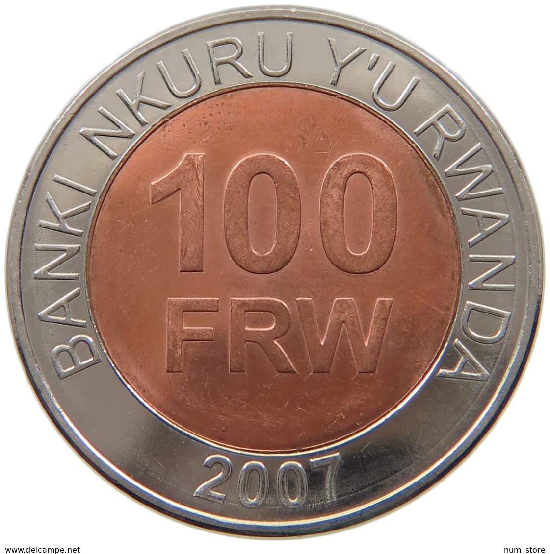 RWANDA 100 FRANCS 2007  #a034 0529 - Rwanda