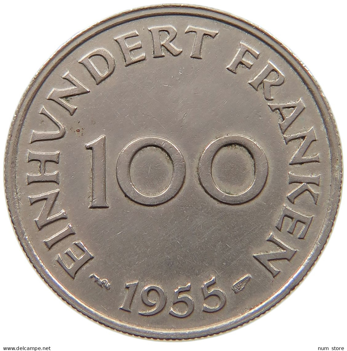 SAARLAND 100 FRANKEN 1955  #c016 0059 - 100 Franken