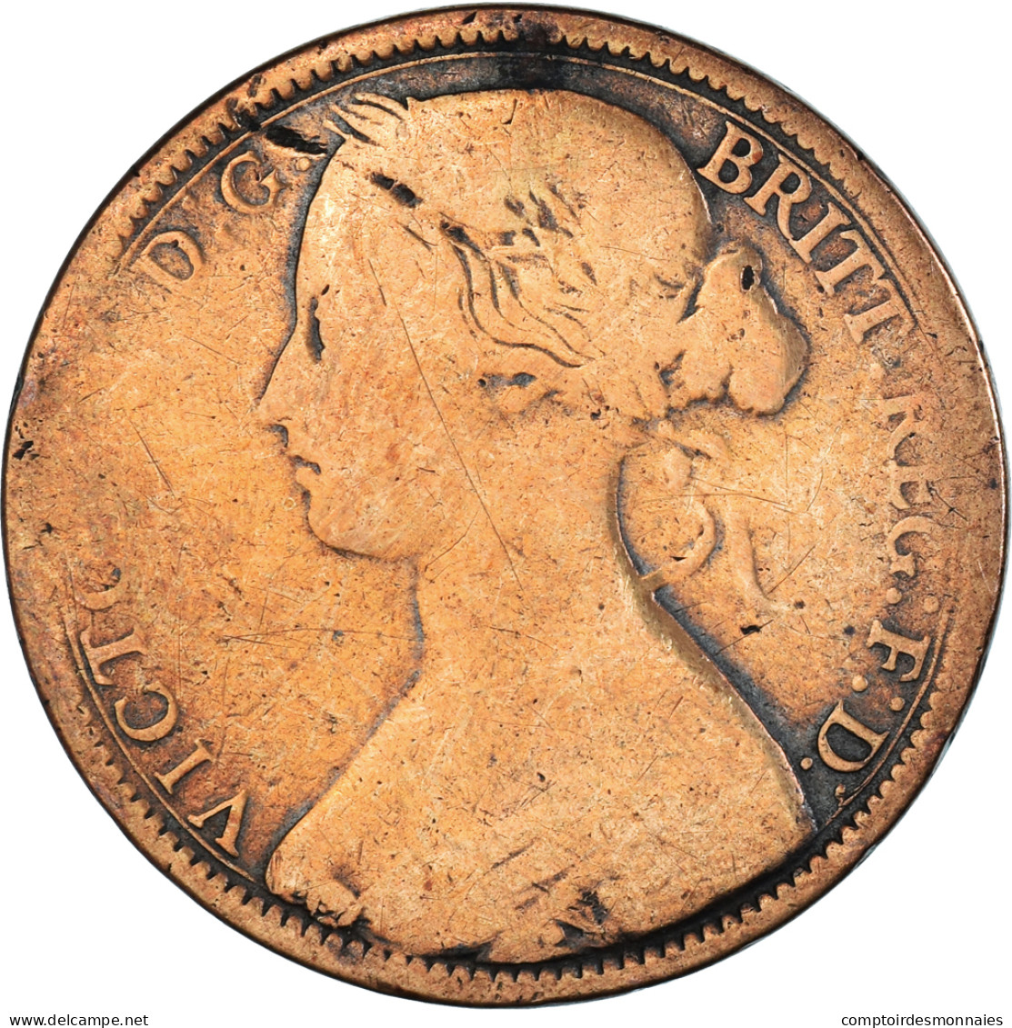 Monnaie, Grande-Bretagne, Penny, 1863 - D. 1 Penny