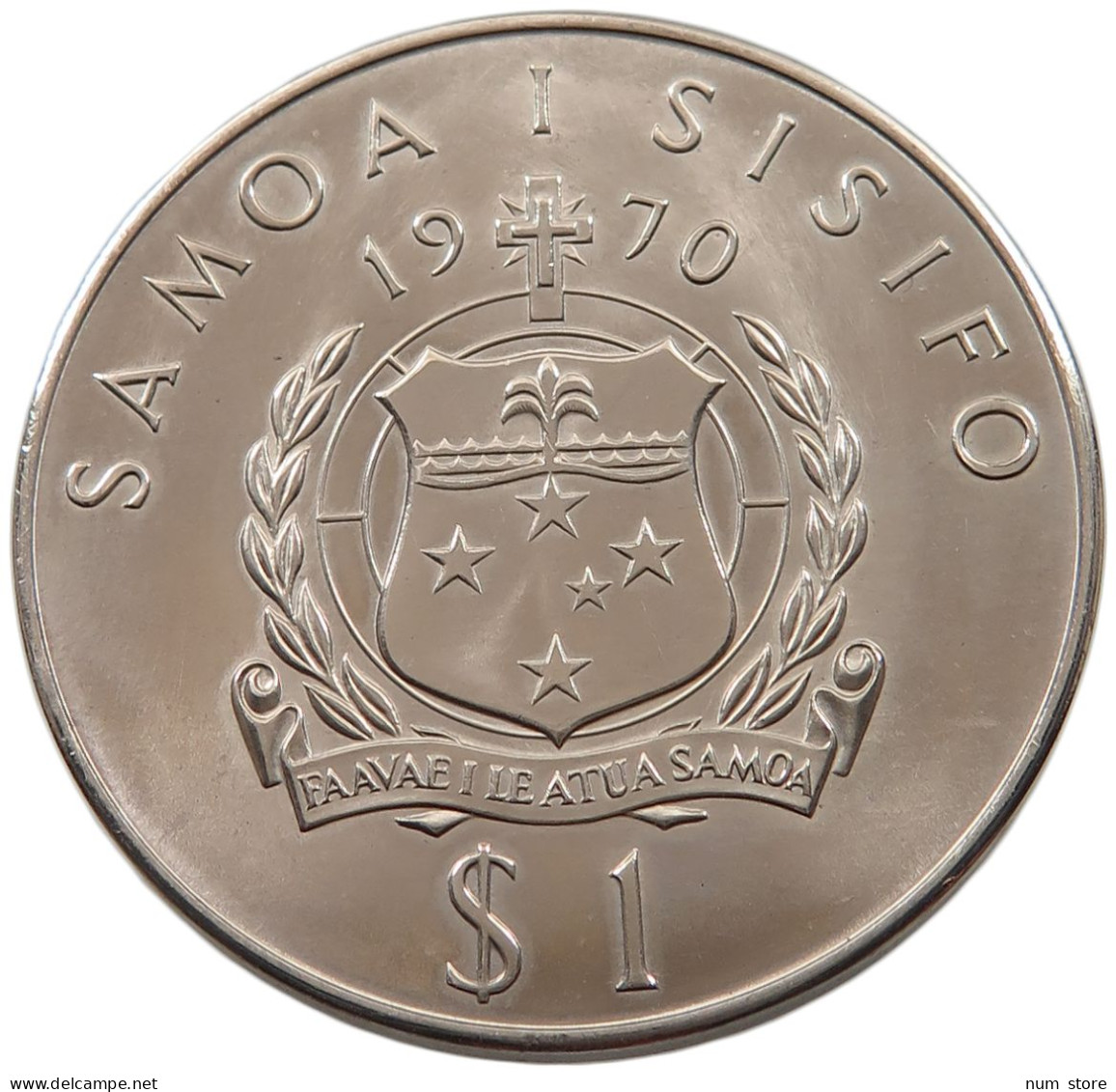 SAMOA DOLLAR 1970 COOK #alb043 0429 - Samoa