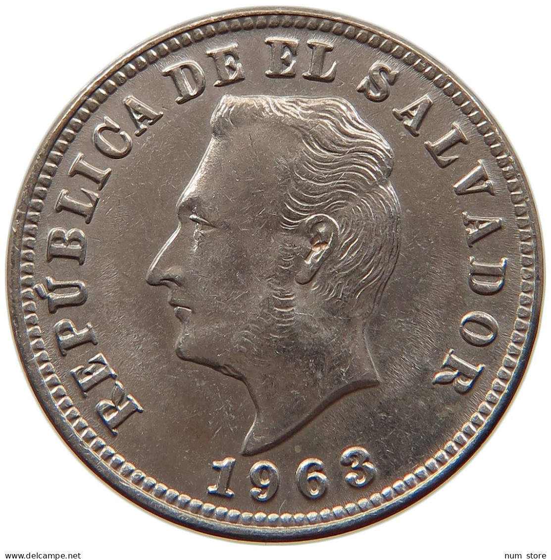 SALVADOR 5 CENTAVOS 1963  #s028 0129 - El Salvador