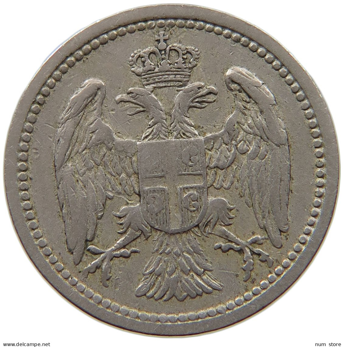 SERBIA 10 PARA 1884 Milan I (1882-1889) Alexander I (1889-1903) Peter I (1903-1918) #a090 0265 - Serbien