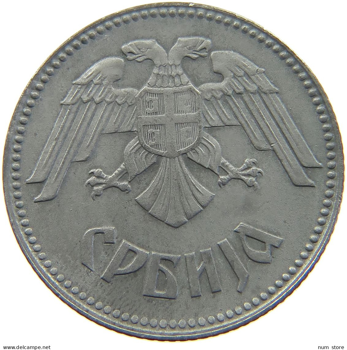 SERBIA 10 DINARA 1943  #a049 0505 - Serbien