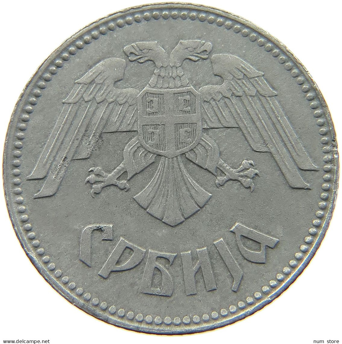 SERBIA 10 DINARA 1943  #a049 0503 - Servië