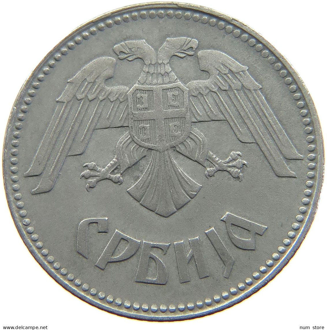 SERBIA 10 DINARA 1943  #a049 0501 - Serbia