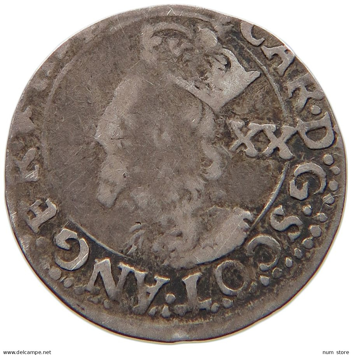 SCOTLAND 20 PENCE  CHARLES I. 1625-1649 #t082 0071 - Schots