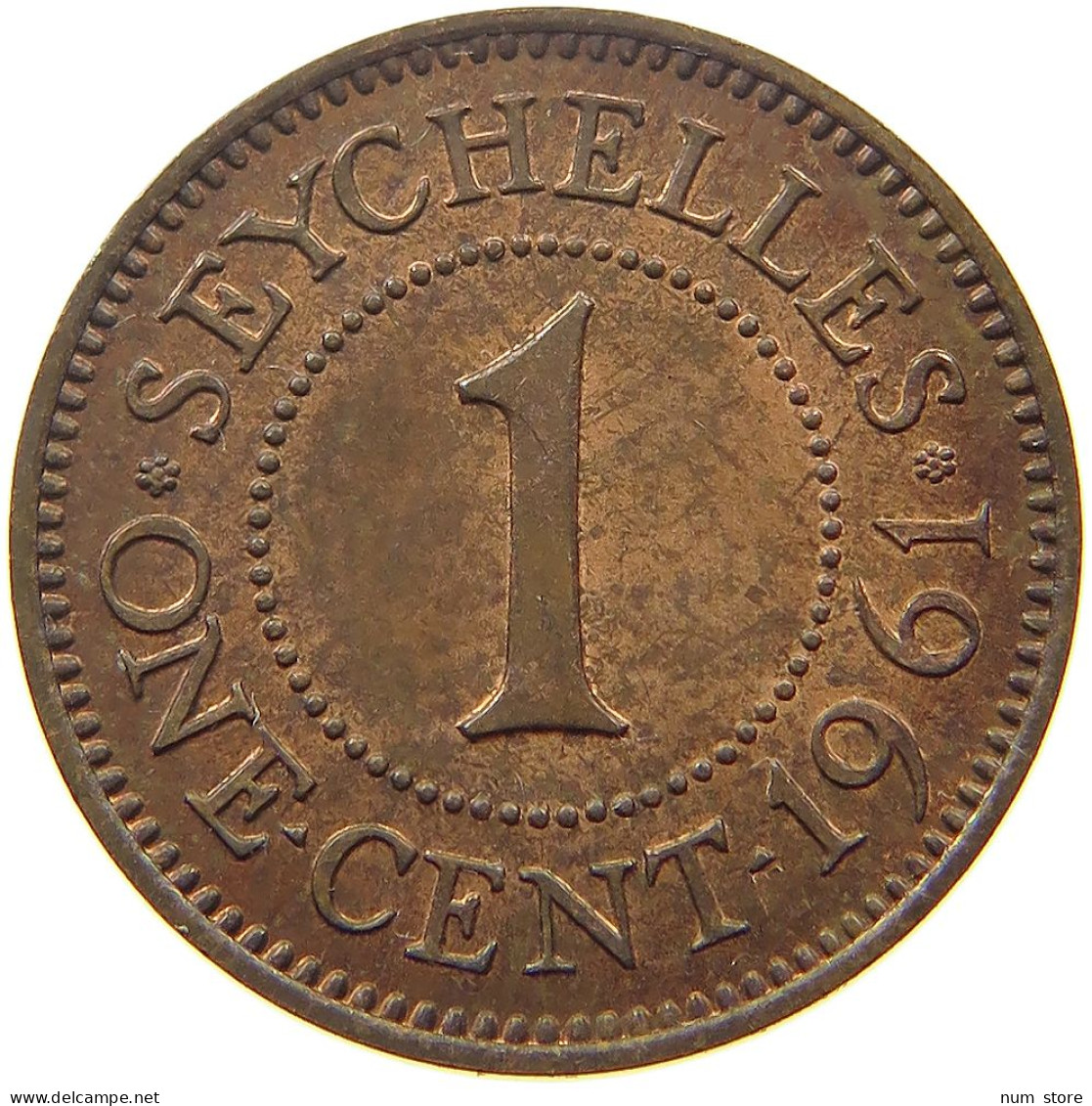 SEYCHELLES CENT 1961 Elizabeth II. (1952-2022) #s052 0081 - Seychellen