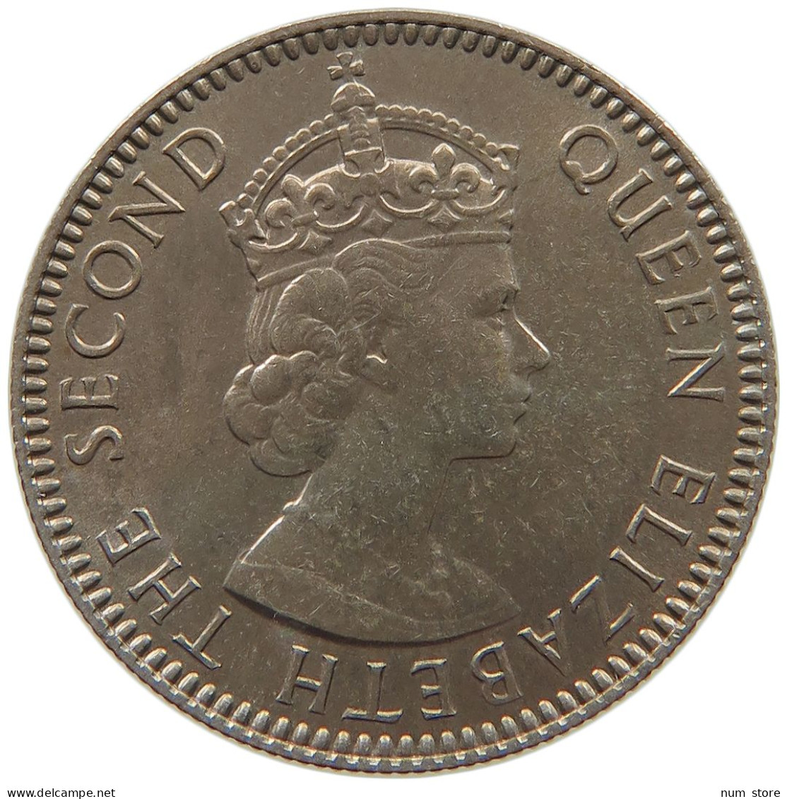 SEYCHELLES 25 CENTS 1960 Elizabeth II. (1952-2022) #c011 0625 - Seychelles