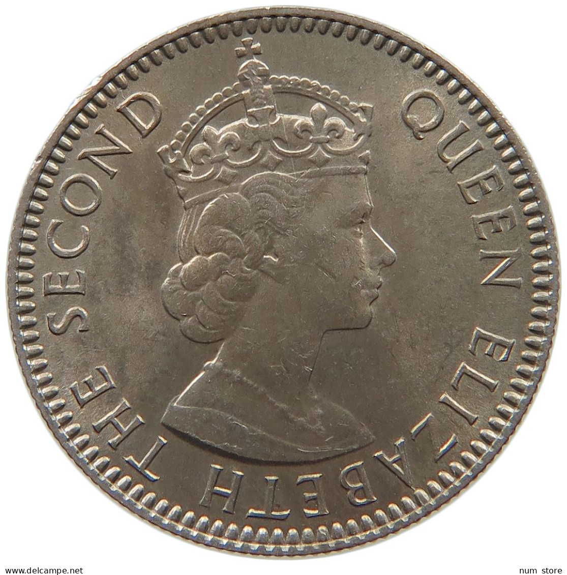 SEYCHELLES 25 CENTS 1960 Elizabeth II. (1952-2022) #c011 0627 - Seychellen