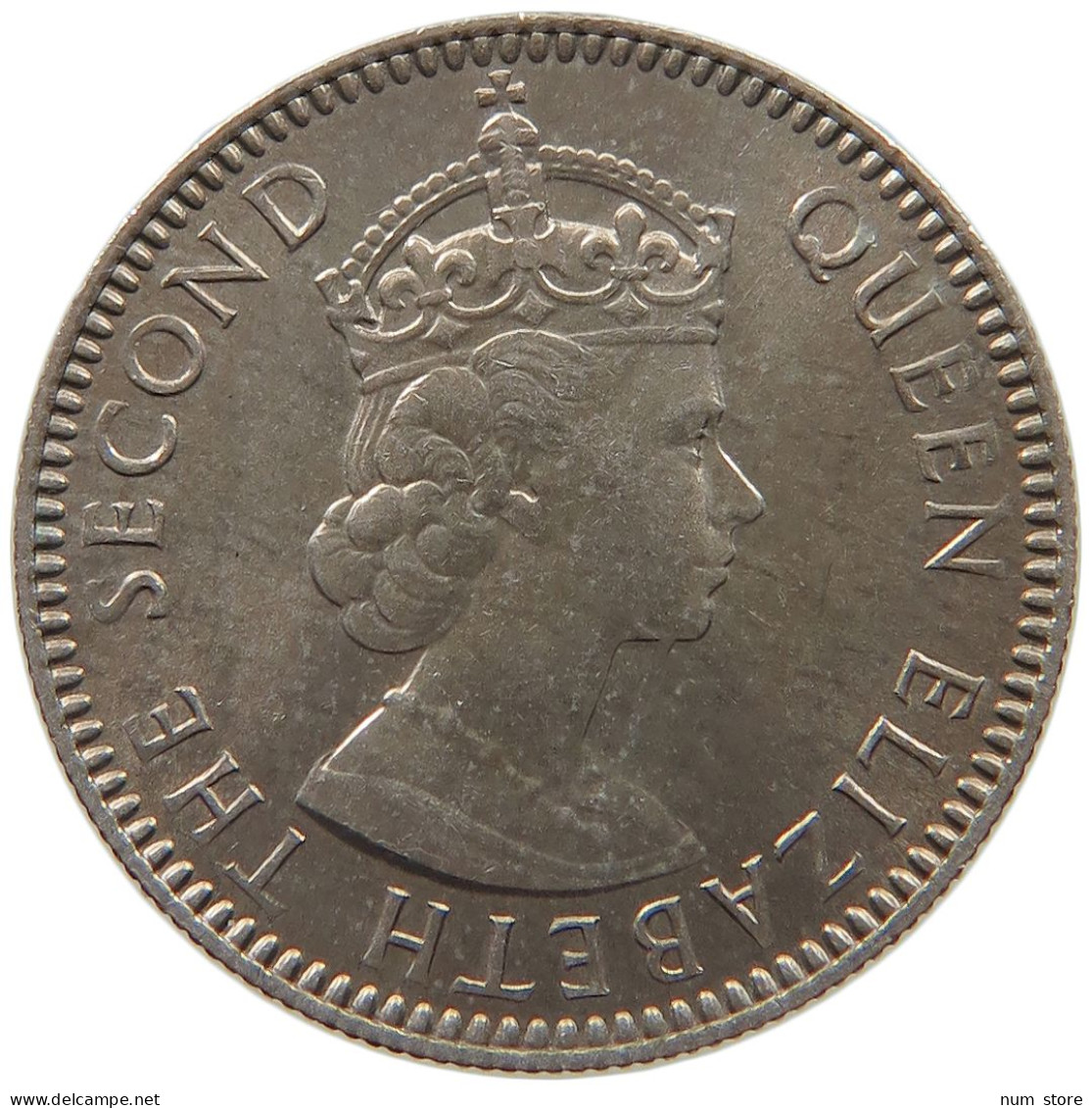 SEYCHELLES 25 CENTS 1960 Elizabeth II. (1952-2022) #c011 0623 - Seychelles