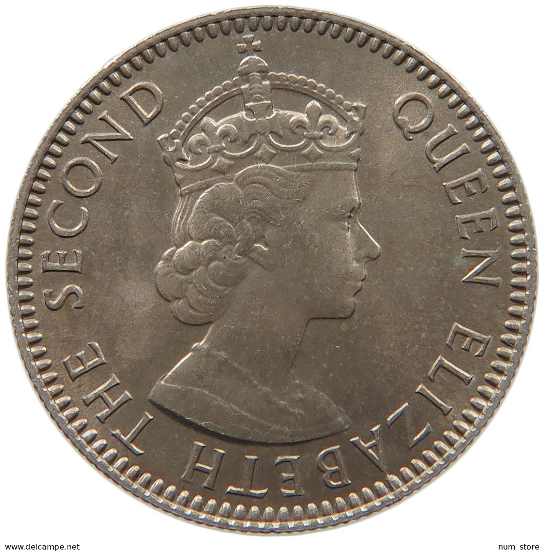 SEYCHELLES 25 CENTS 1960 Elizabeth II. (1952-2022) #c011 0619 - Seychellen