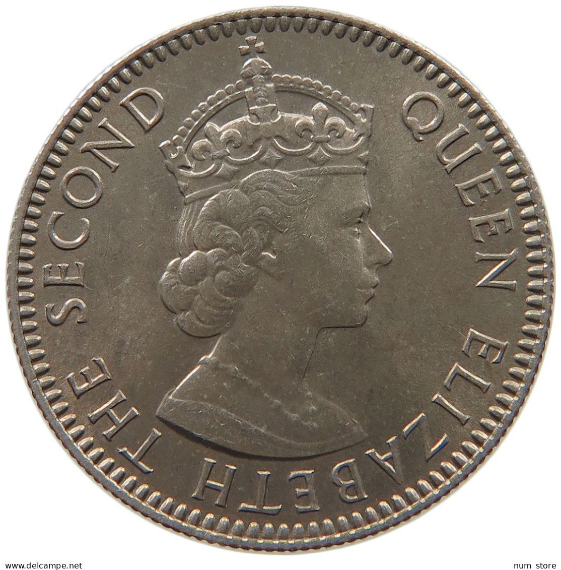 SEYCHELLES 25 CENTS 1960 Elizabeth II. (1952-2022) #c011 0617 - Seychelles