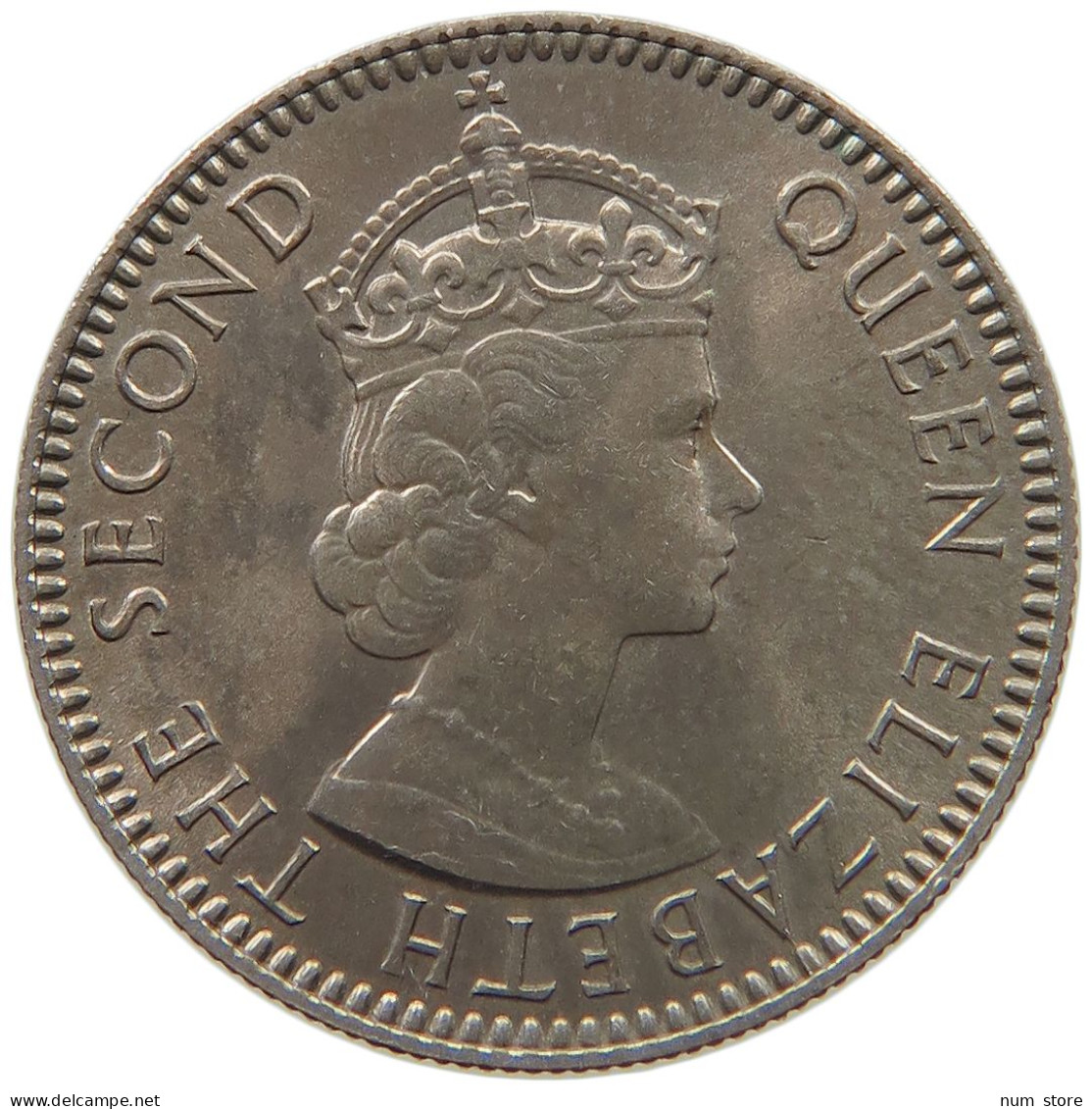 SEYCHELLES 25 CENTS 1960 Elizabeth II. (1952-2022) #c011 0621 - Seychellen