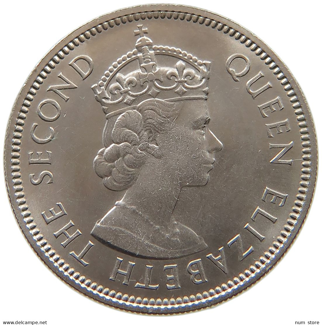 SEYCHELLES 1/2 RUPEE 1972 Elizabeth II. (1952-2022) #s061 0409 - Seychelles