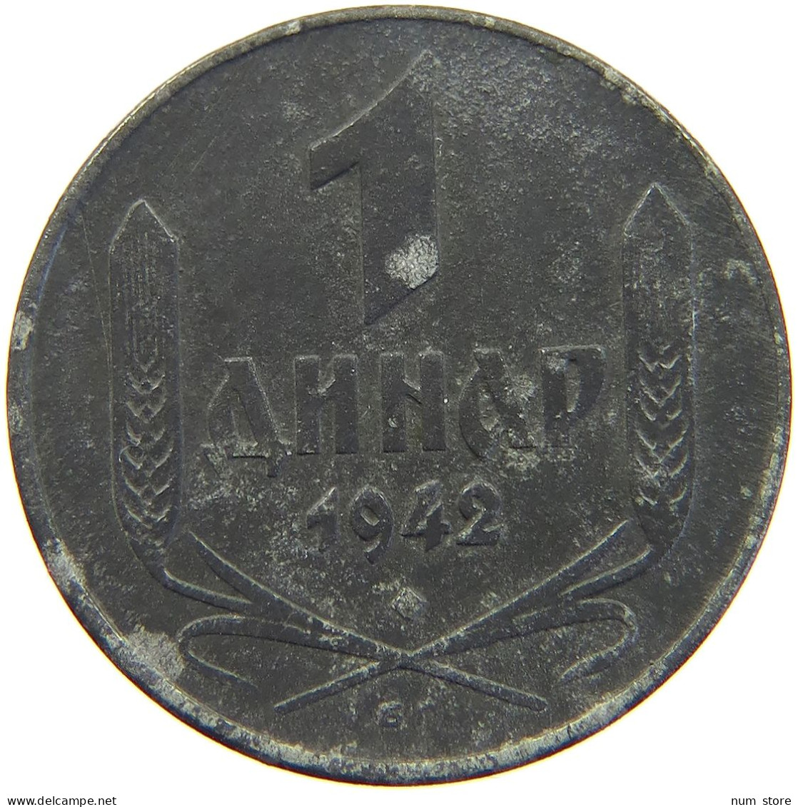 SERBIA DINAR 1942  #c019 0545 - Serbia