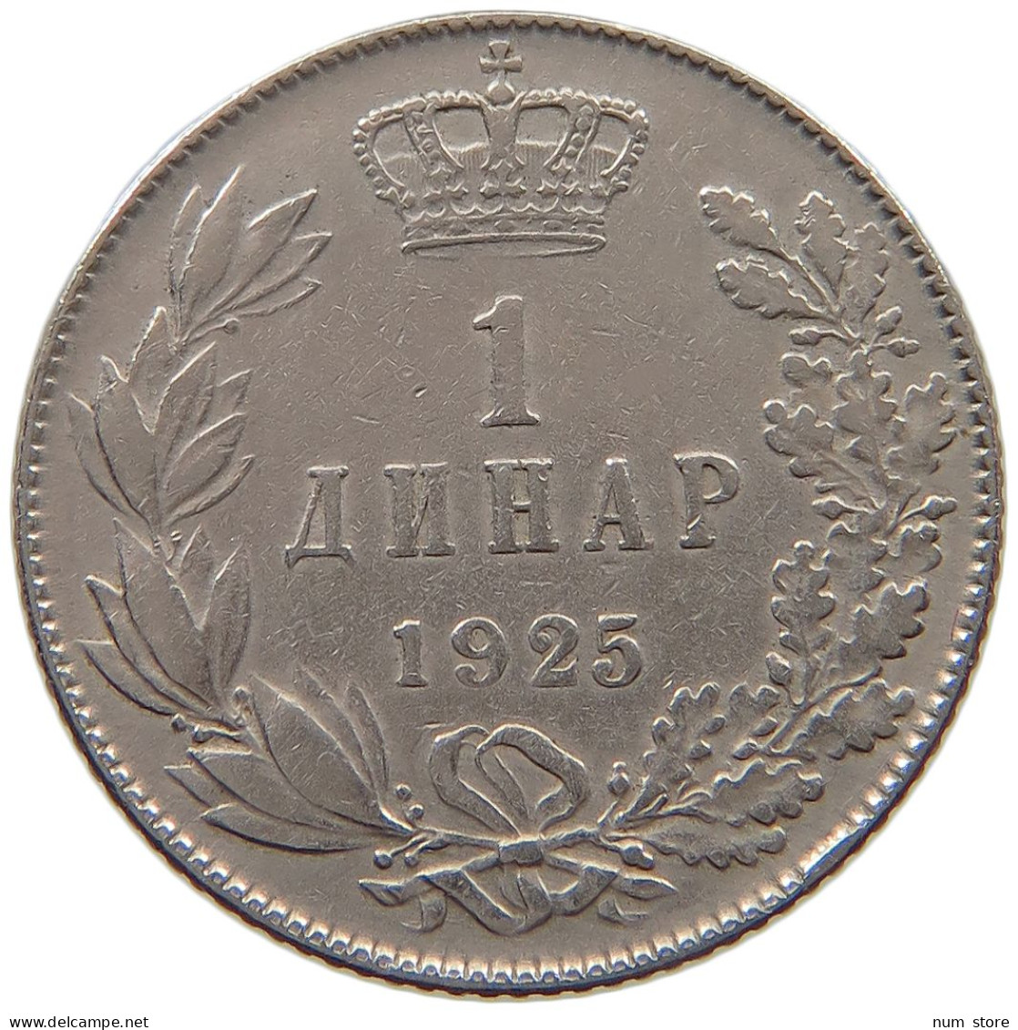 SERBIA DINAR 1925 Alexander I. 1921 - 1934 #a046 0119 - Serbien