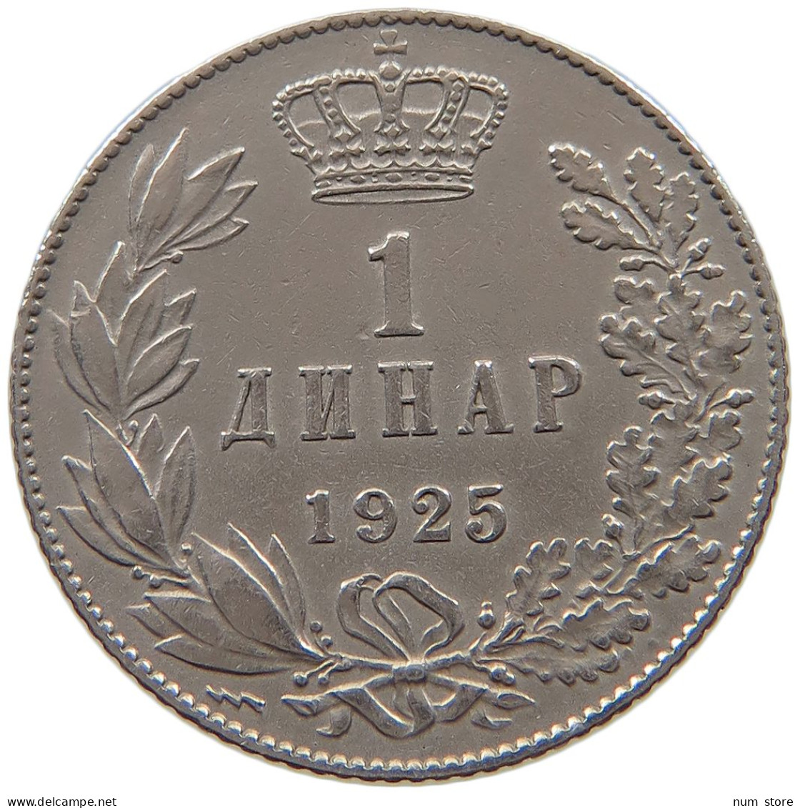 SERBIA DINAR 1925 Alexander I. 1921 - 1934 #a046 0113 - Servië