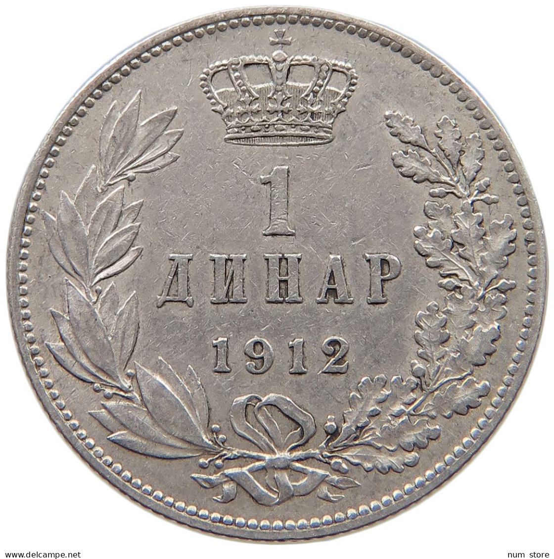 SERBIA DINAR 1912 Peter I. 1903-1918 #c004 0325 - Serbia