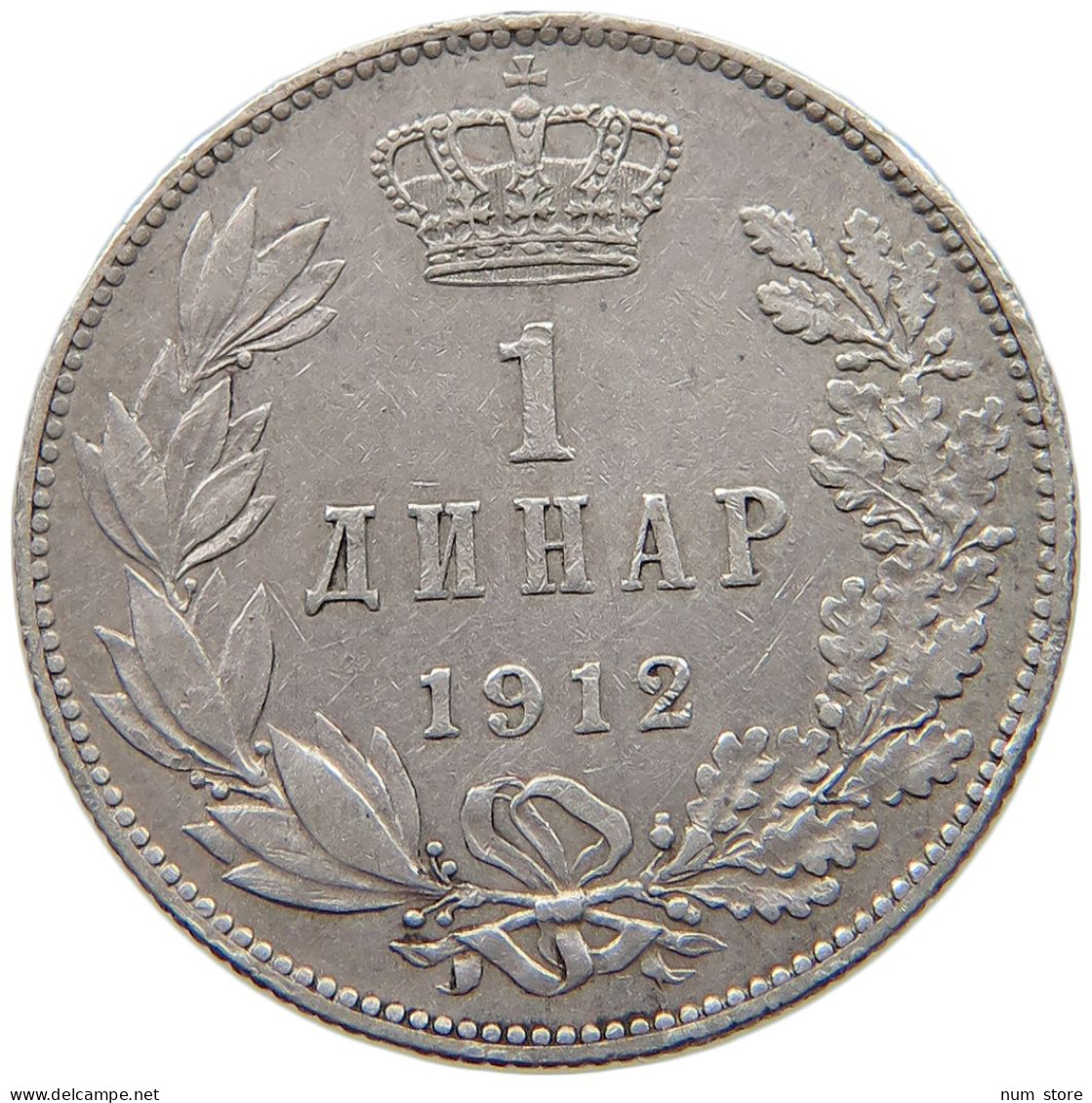 SERBIA DINAR 1912 Petar I. (1903-1918) #s035 0271 - Servië