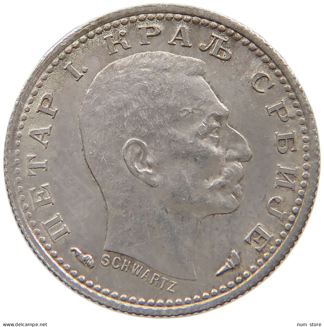 SERBIA 50 PARA 1915 Peter I. 1903-1918 #s055 0489 - Serbia