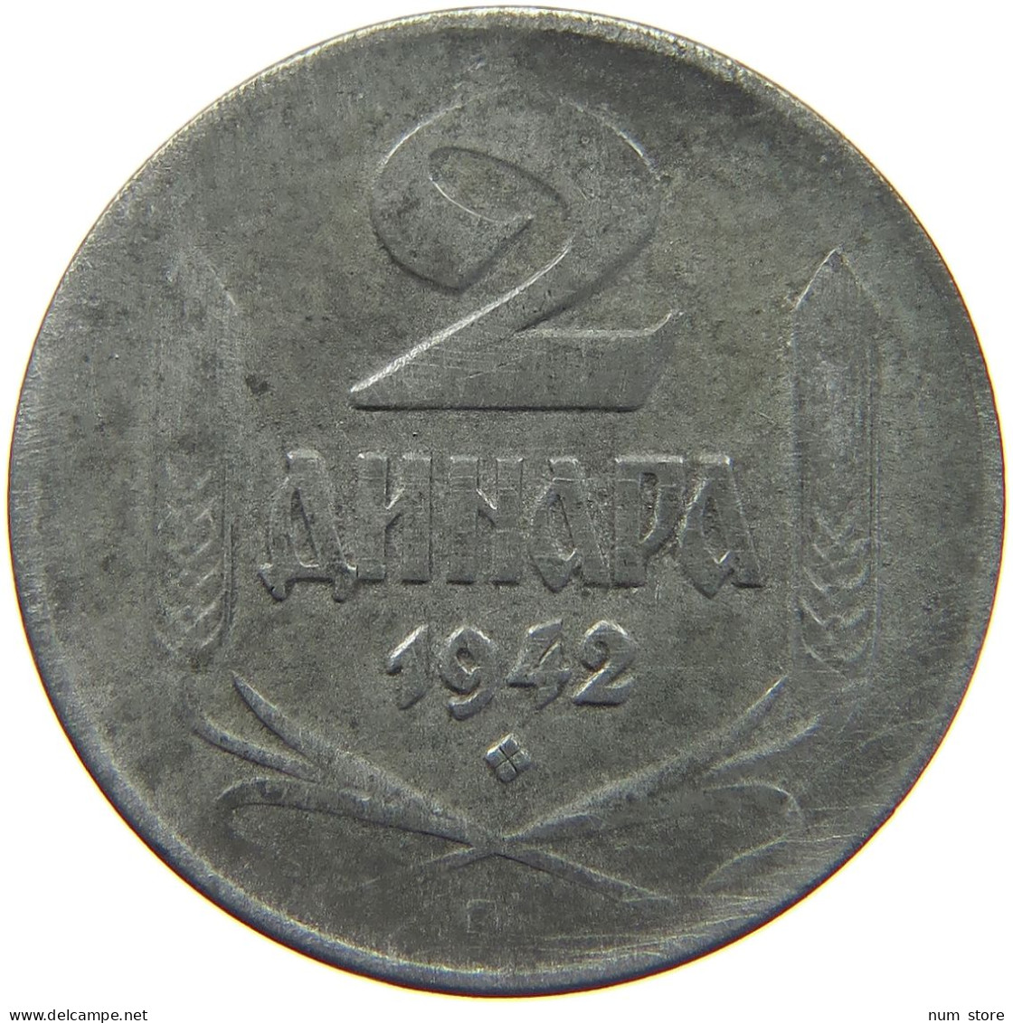 SERBIA 2 DINARA 1942  #c020 0415 - Serbien