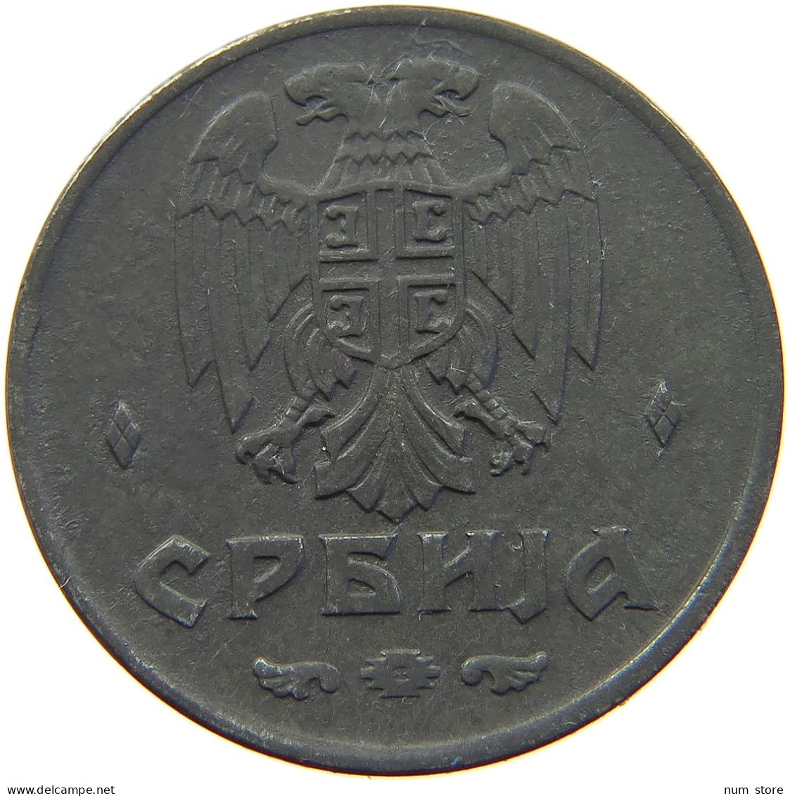 SERBIA 2 DINARA 1942  #a006 0387 - Serbie