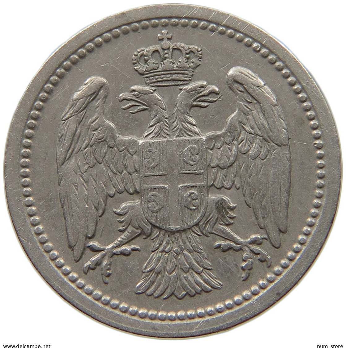 SERBIA 10 PARA 1912 Milan I (1882-1889) Alexander I (1889-1903) Peter I (1903-1918) #a090 0271 - Serbie