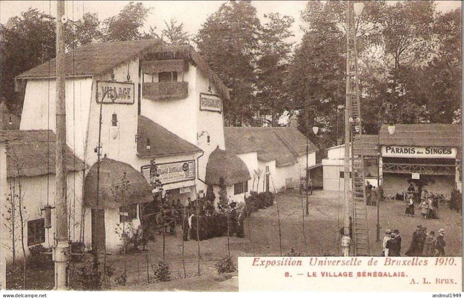 BRUXELLES - Exposition De 1910 - Le Village Sénégalais - N'a Pas Circulé - Ausstellungen