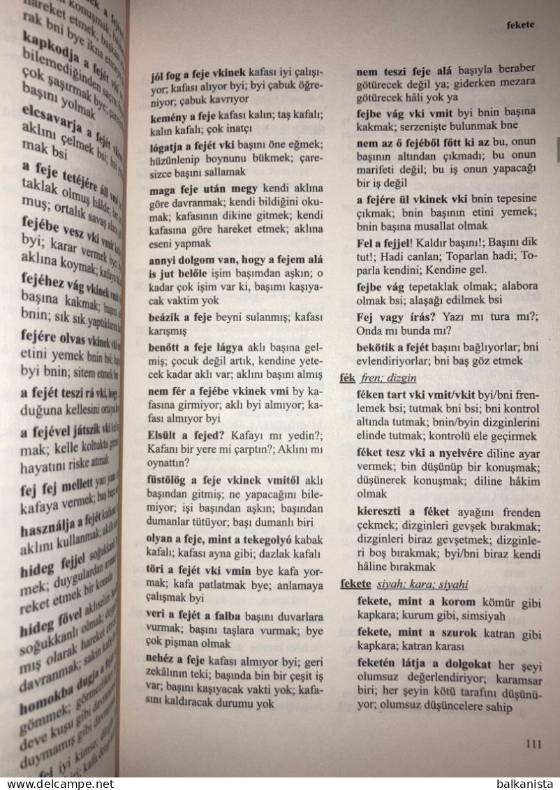 Macarca Turkce Deyimler Sozlugu Hungarian Turkish Idioms Dictionary - Cultura