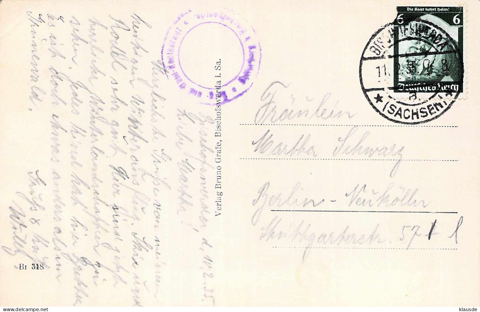 Bischhofswerda - Partie Auf Dem Butterberg Gel.1935 - Bischofswerda