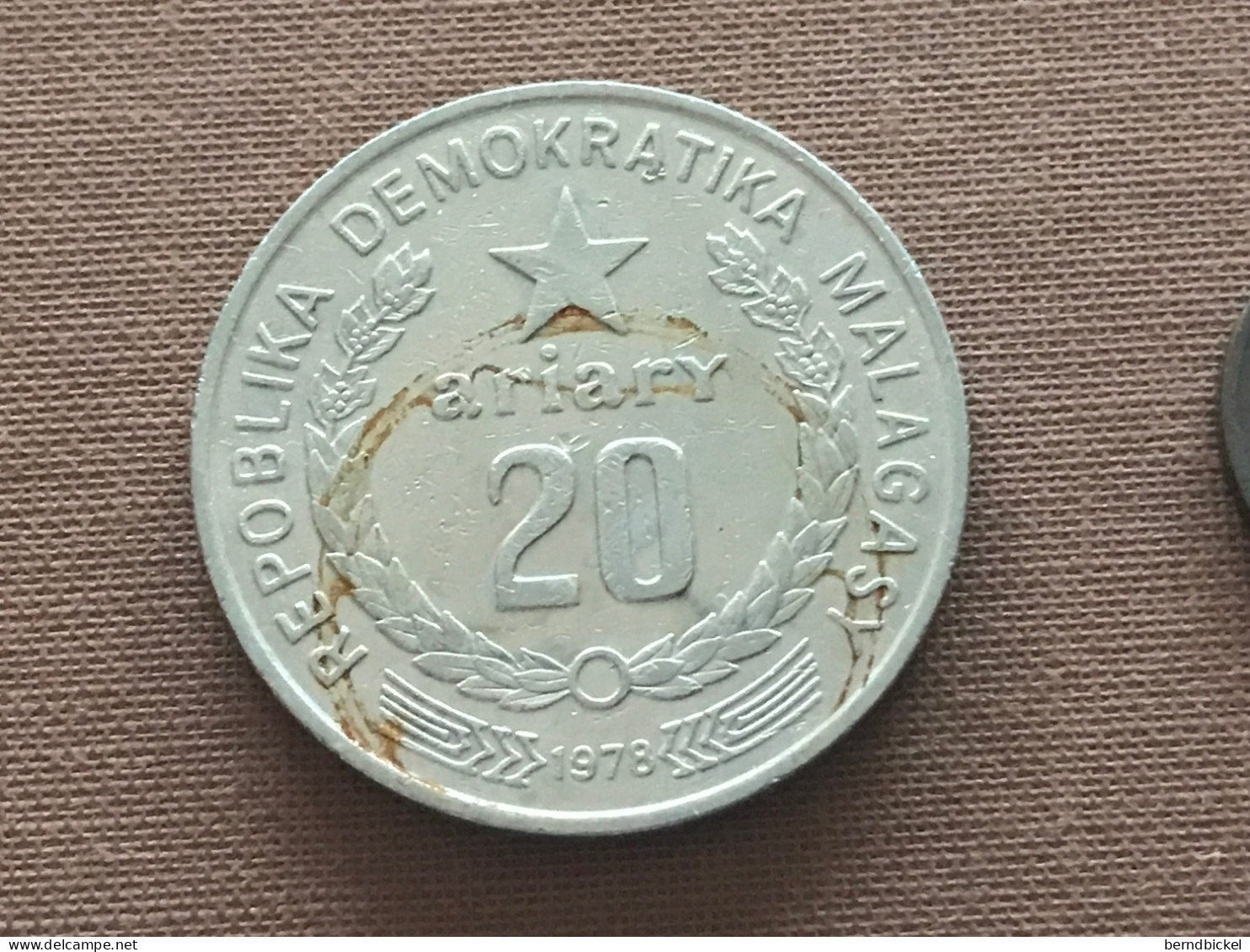 Münze Münzen Umlaufmünze Madagaskar 20 Ariary 1978 - Madagaskar