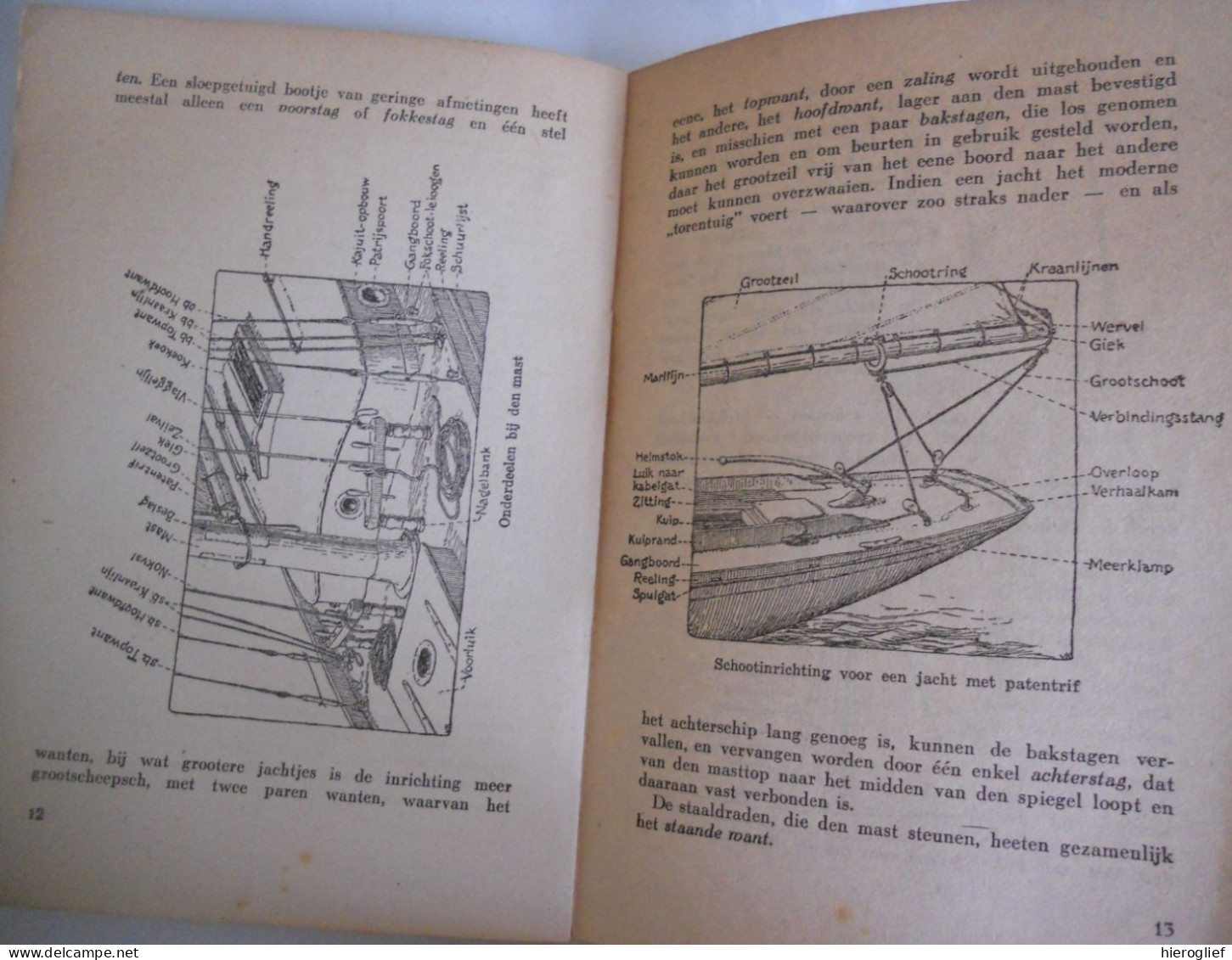 ZEILEN Voor Den Beginner Door H.C.A Van Kampen Zeilsport Watersport Zeilboot Zetten Strijken Reven Varen Knopen Steken - Sachbücher