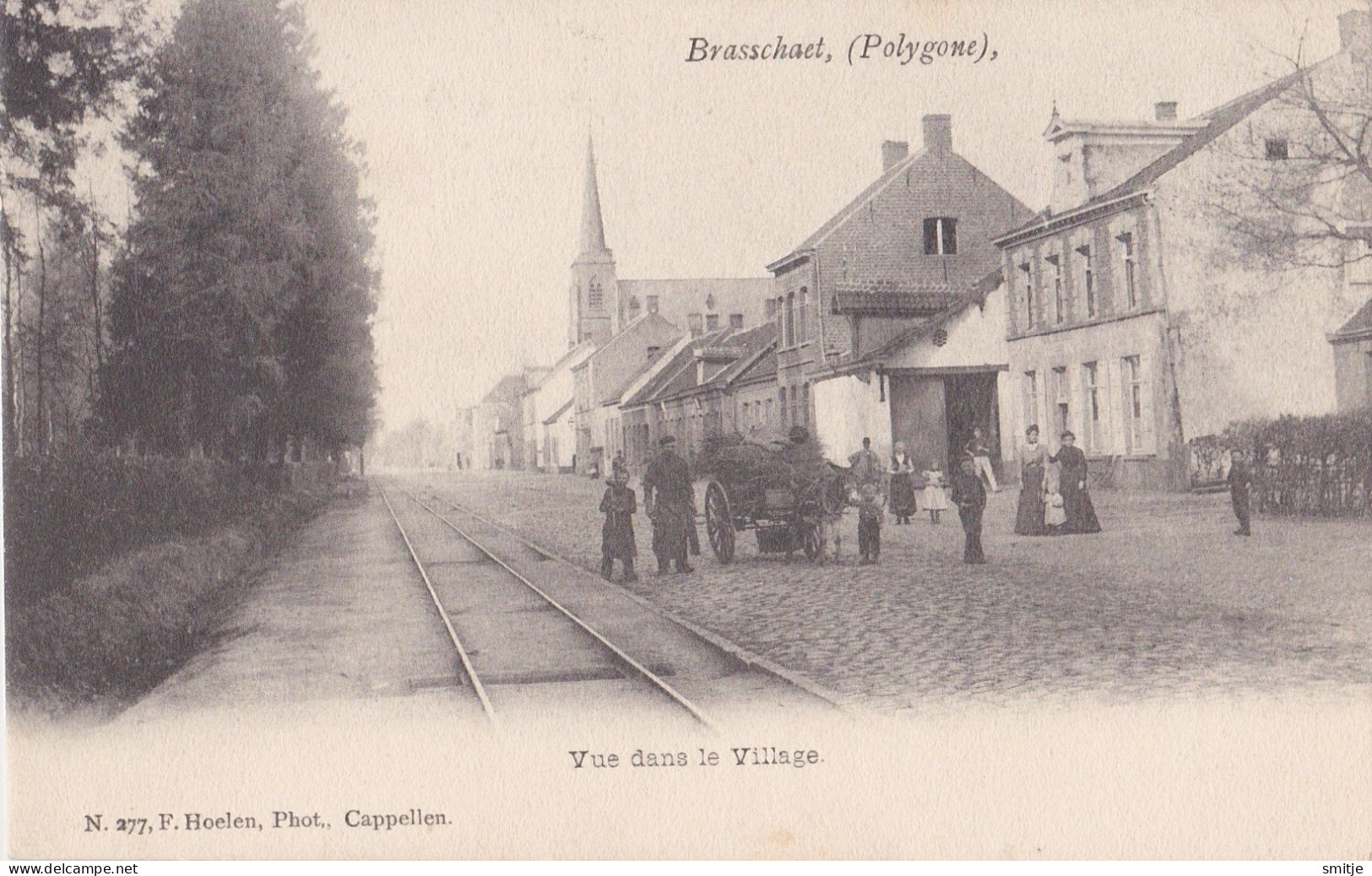 BRASSCHAAT POLYGONE 1902 VUE DANS LE VILLAGE - DORPZICHT EZELKAR - MOOIE ANIMATIE - HOELEN KAPELLEN 277 - Brasschaat