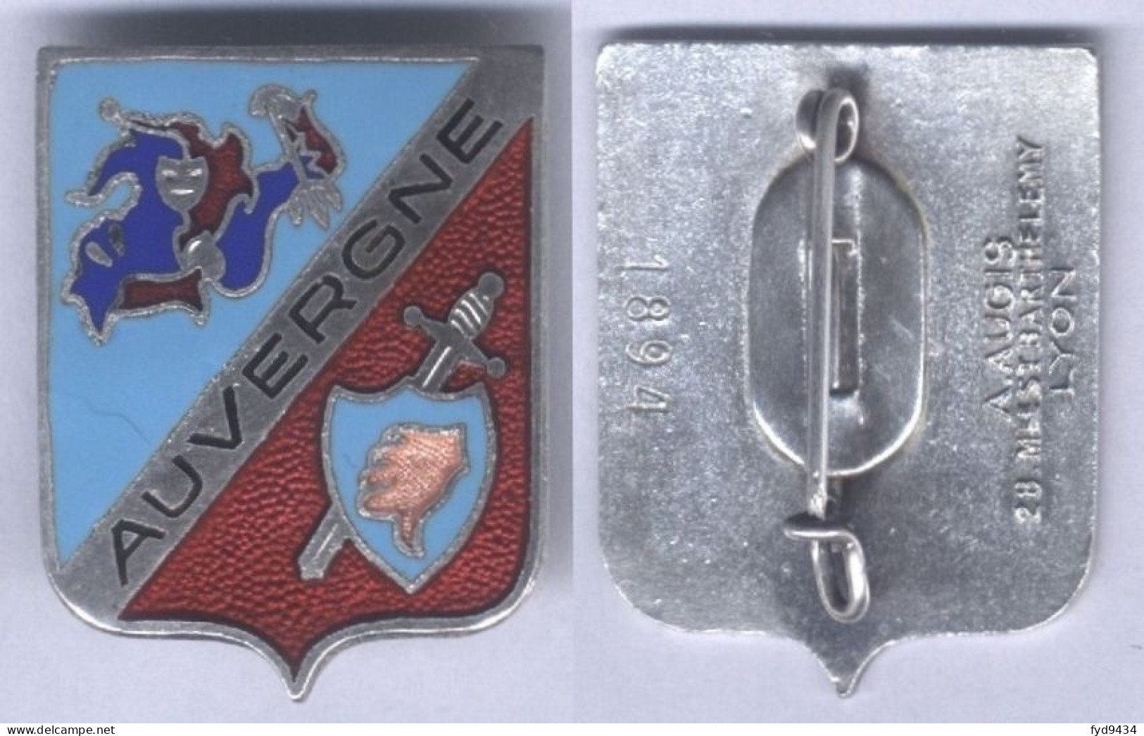 Insigne De L'Escadron De Chasse 2-9 - Auvergne - Matriculé - Armée De L'air