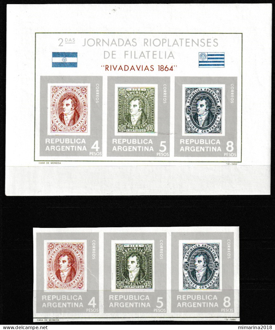 ARGENTINA  1966  MNH  "RIVADAVIAS 1864" - Neufs