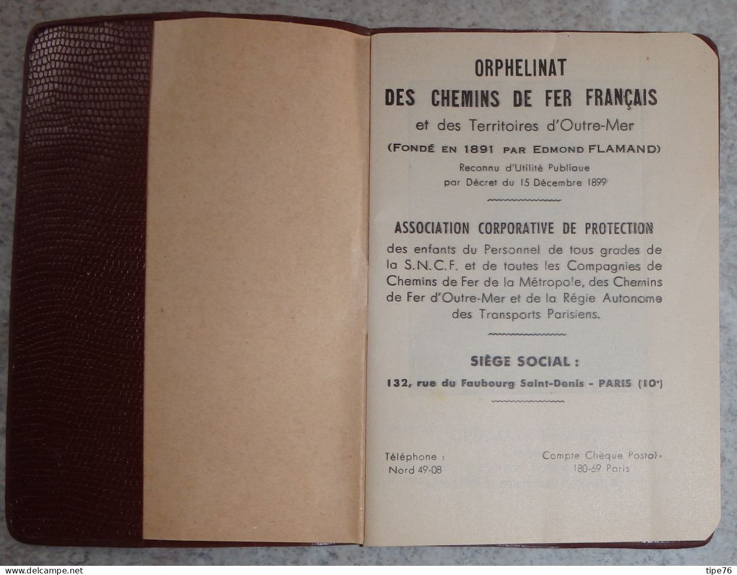 Petit Calendrier  Agenda 1964 Orphelinat Des Chemins De Fer Françaisdondé Par Edmond Flamand - 80 Pages - Petit Format : 1961-70