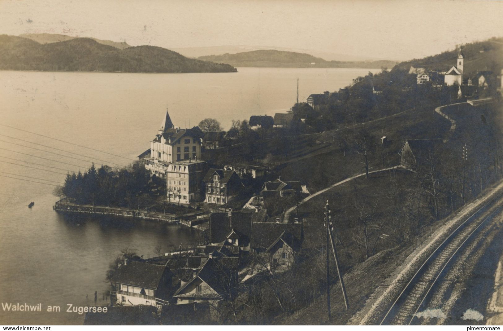 WALCHWIL AM ZUGERSEE CHEMIN DE FER 1922 - Walchwil