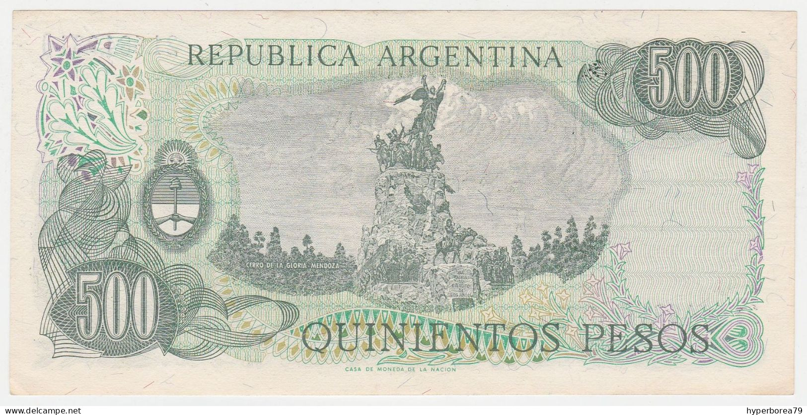 Argentina P 303 C - 500 Pesos 1977 1982 - VF - Argentine