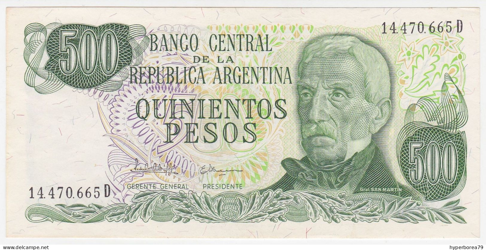 Argentina P 303 C - 500 Pesos 1977 1982 - AUNC - Argentine