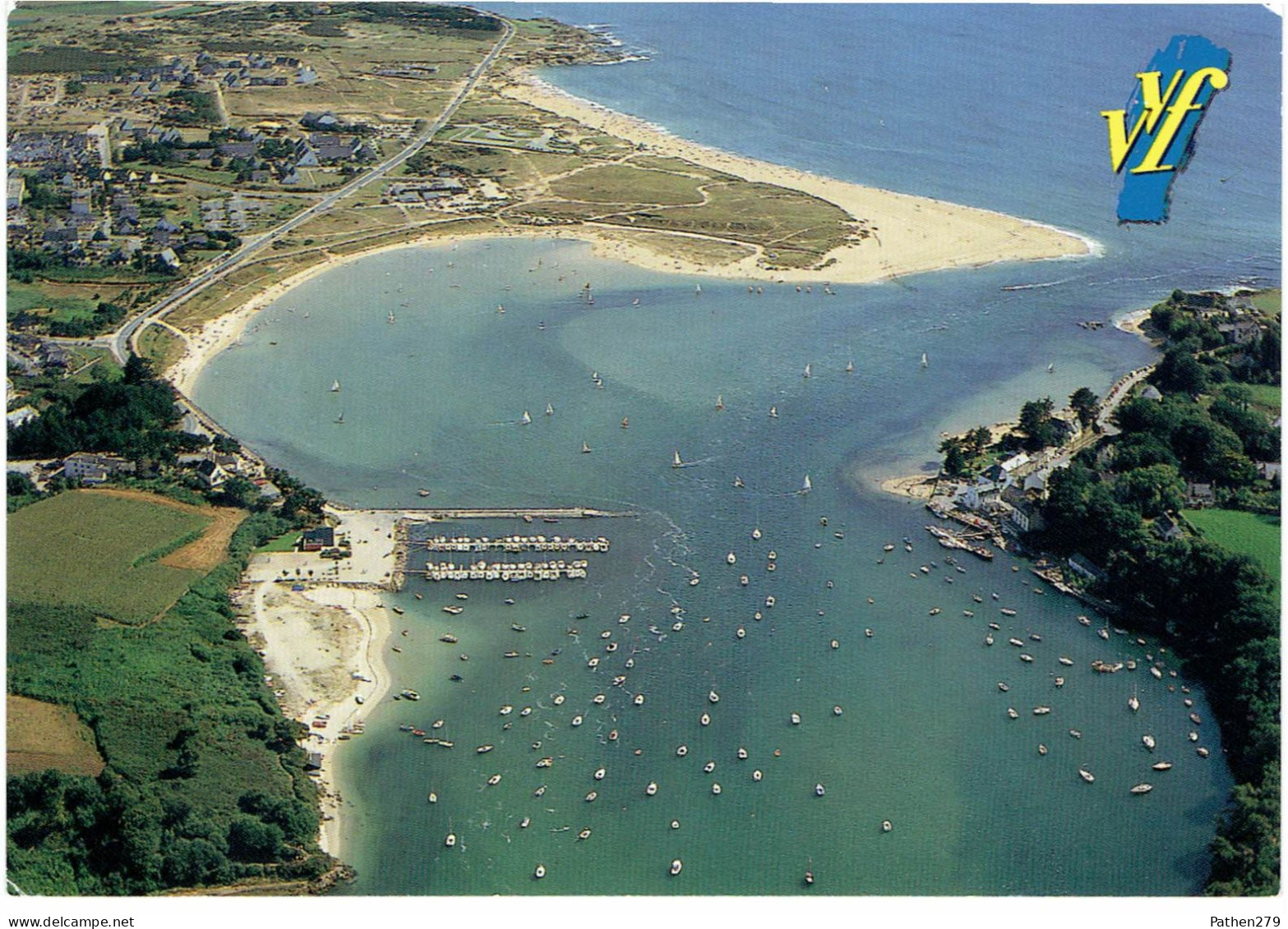 CPM FRANCE 56 MORBIHAN GUIDEL - Guidel-Plage - Vue Aérienne - VVF - Guidel