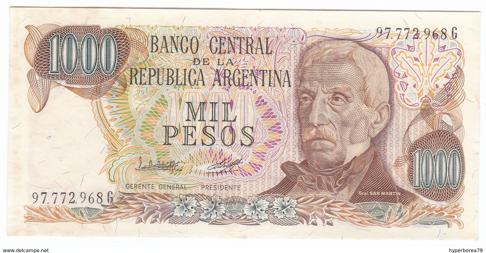 Argentina P 304 C - 1000 Pesos 1976 1983 - AUNC - Argentine