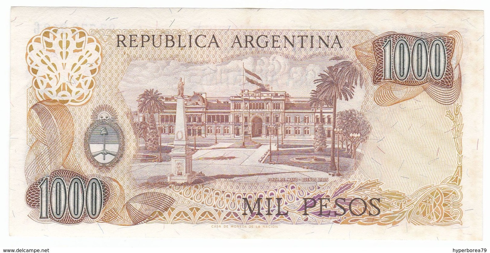 Argentina P 304 C - 1000 Pesos 1976 1983 - AUNC - Argentine