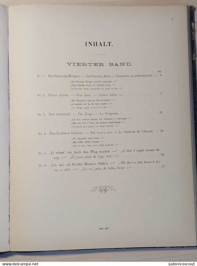 Recueil de partitions pour une voix et piano / Edvard Grieg / Johannes Brahms