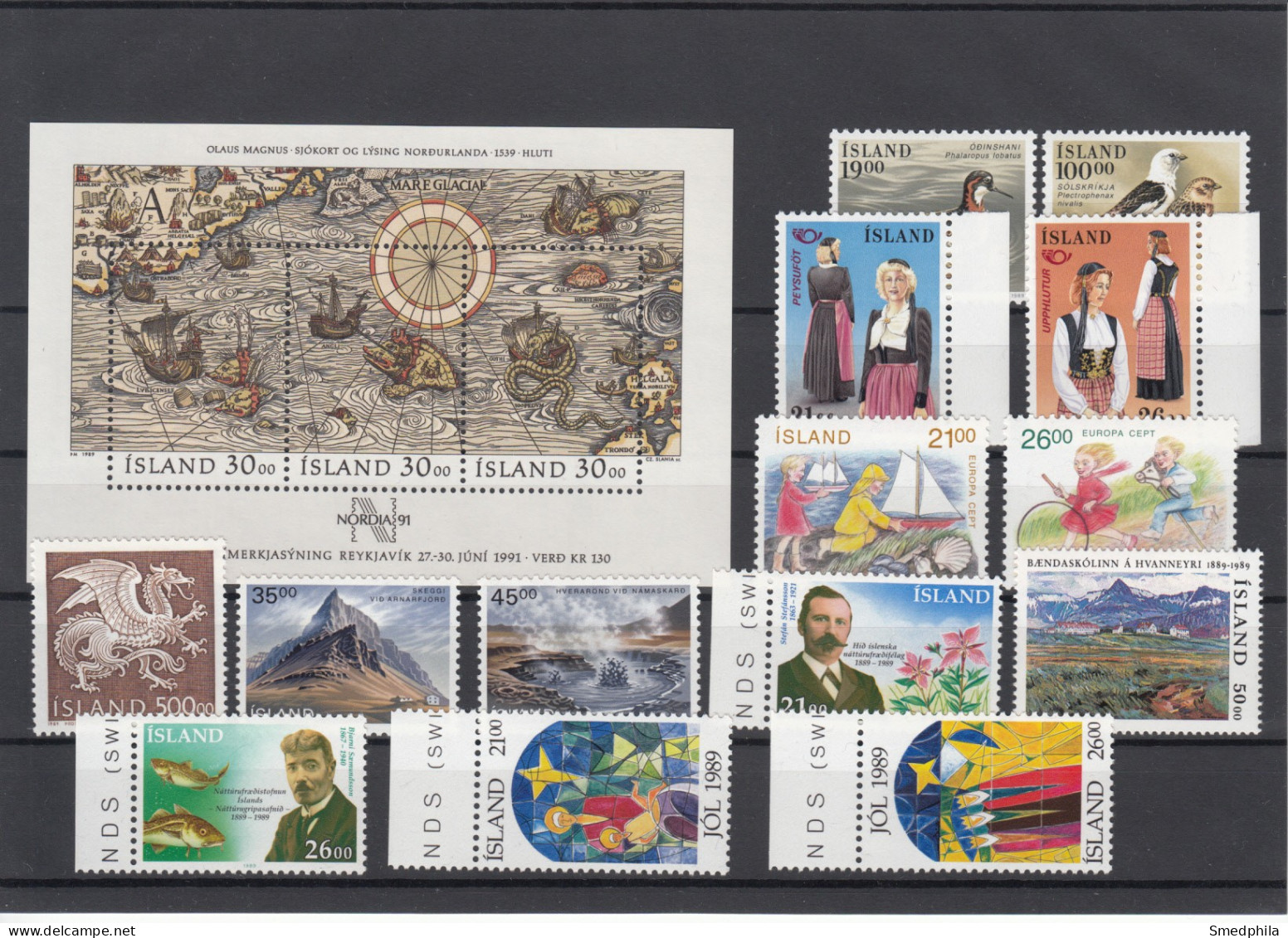 Iceland 1989 - Full Year MNH ** - Full Years