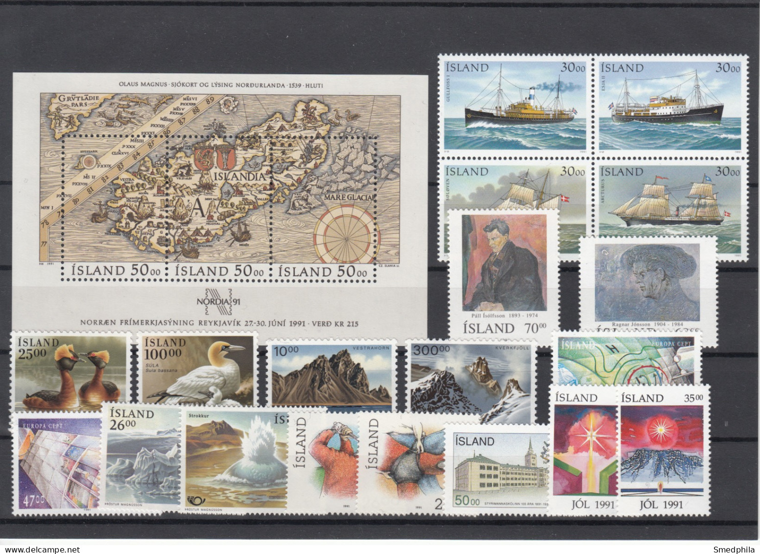 Iceland 1991 - Full Year MNH ** - Full Years