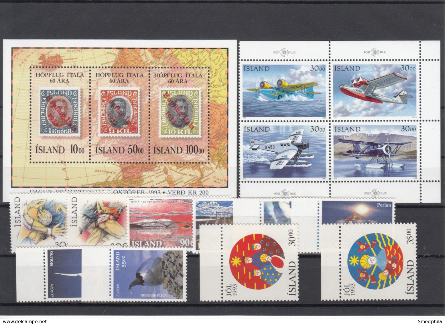Iceland 1993 - Full Year MNH ** - Años Completos