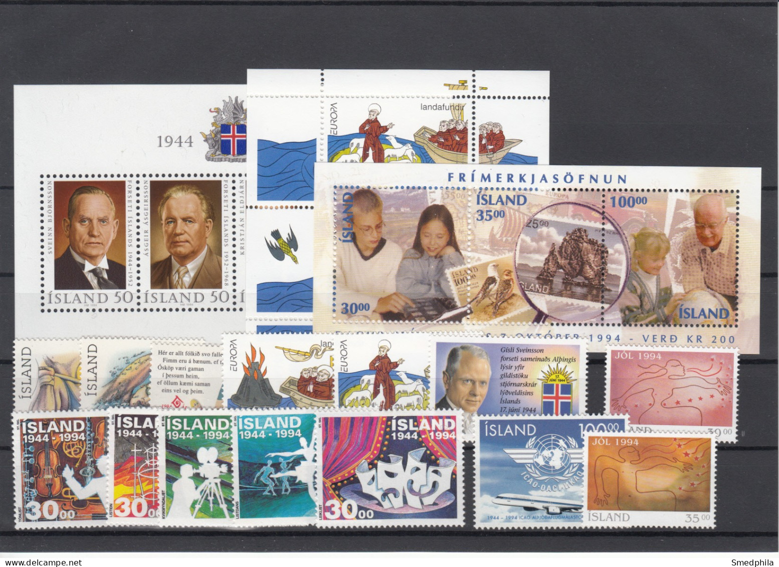 Iceland 1994 - Full Year MNH ** - Volledig Jaar