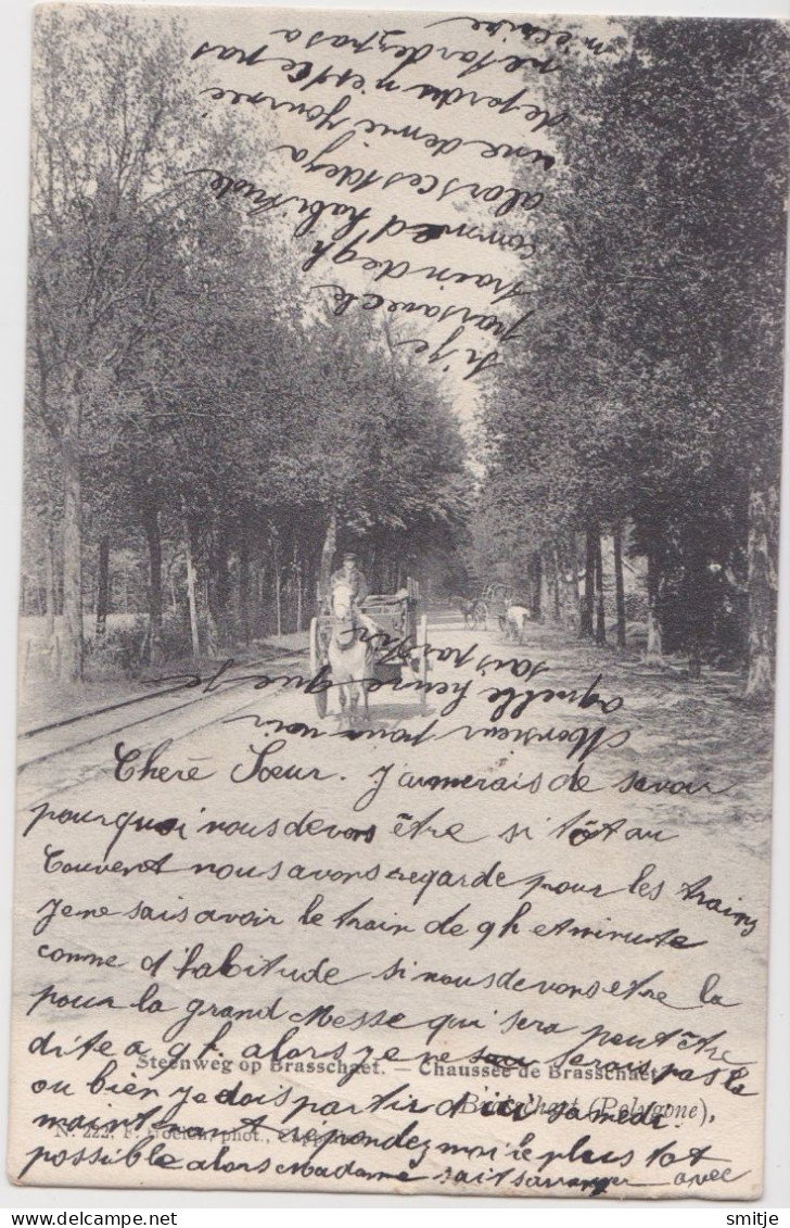 BRASSCHAAT POLYGONE 1905 STEENWEG OP BRASSCHAAT RIJTUIG ATTELAGE - HOELEN KAPELLEN 222 - Brasschaat