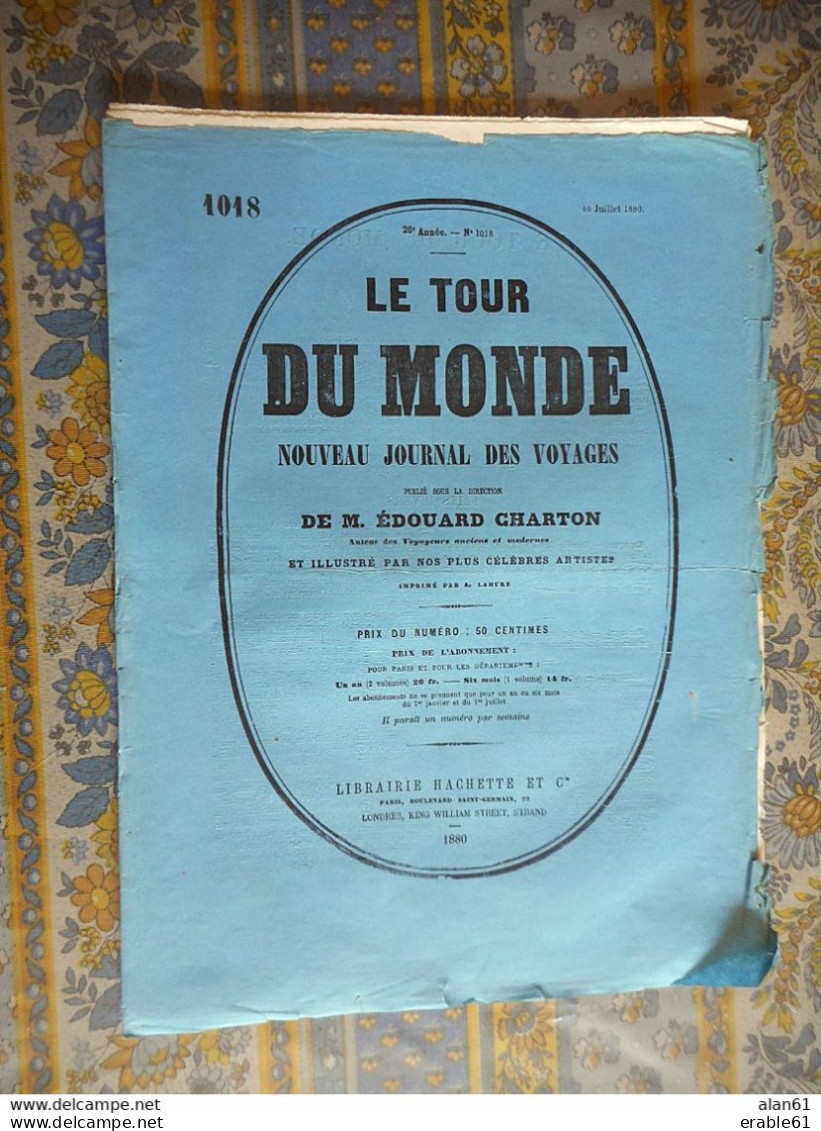 LE TOUR DU MONDE 10/07/1860 ALGERIE TEBESSA CARACALLA DJEMDA DE SIDI MOHAMED TEMPL MINERVE FEME ARABE PORTE SALOMON MEND - 1850 - 1899